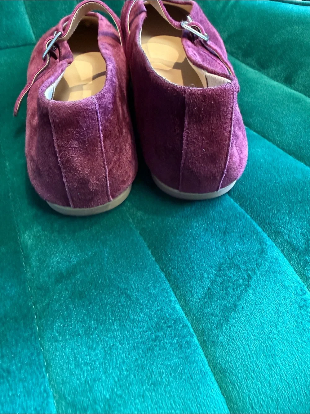 Steve Madden Purple Suede Mary Jane Flats